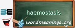 WordMeaning blackboard for haemostasis